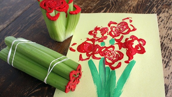 celery-flower-print